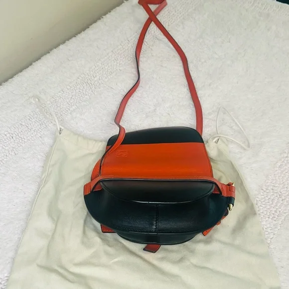 Loewe Gate Mini Crossbody Bag | Two-Tone Leather | Authentic - Picture 8 of 9